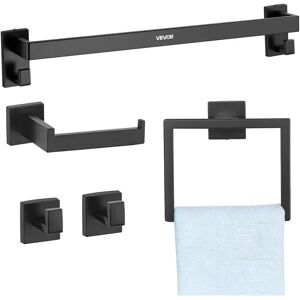 Ensemble d'accessoires de salle de bain Vevor - 595x100x80mm, 5 Pièces, Noir - Publicité Ensemble d'accessoires de salle de bain Vevor - 595x100x80mm, 5 Pièces, Noir - Publicité