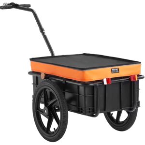 Remorque de chargement VEVOR pour vélo - Capacité 88 lbs, compatible avec roues 24-28 in - Publicité Remorque de chargement VEVOR pour vélo - Capacité 88 lbs, compatible avec roues 24-28 in - Publicité