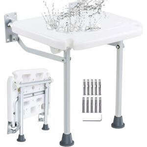 Vevor Wall-Mounted Folding Shower Seat - Supports 500 lbs Vevor Wall-Mounted Folding Shower Seat - Supports 500 lbs