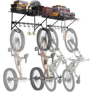 Vevor Wall Bike Rack Supports 4 Bikes - Heavy Duty Steel Vevor Wall Bike Rack Supports 4 Bikes - Heavy Duty Steel