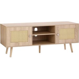 Vevor TV Stand with Rattan - 55Inch Modern Design Vevor TV Stand with Rattan - 55Inch Modern Design