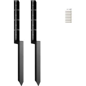 Succebuy Steel Fence Post Anchor Support Kit - 2 Pack, Heavy Duty, 34 Inch Succebuy Steel Fence Post Anchor Support Kit - 2 Pack, Heavy Duty, 34 Inch
