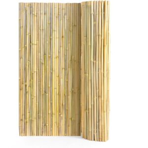 Vevor Clôture en Bambou Naturel - 6 ft H x 8 ft L - Privacité Extérieure - Publicité Vevor Clôture en Bambou Naturel - 6 ft H x 8 ft L - Privacité Extérieure - Publicité