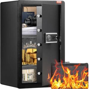 VEBOR Stahl-Sicherheits Safe - 4,0 ft³, Schwarz, Dual Alarm, Schlüssel & Fingerabdruck - Sicherheitsschrank VEBOR Stahl-Sicherheits Safe - 4,0 ft³, Schwarz, Dual Alarm, Schlüssel & Fingerabdruck - Sicherheitsschrank