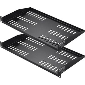 VIVOR Server Rack Shelf - 1U, Ventilated, 2 Pcs, 10" Deep VIVOR Server Rack Shelf - 1U, Ventilated, 2 Pcs, 10" Deep