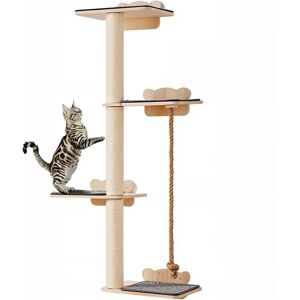 Vevor Wall-mounted Cat Shelf with 4 Jump Boards - Cat Play & Rest Vevor Wall-mounted Cat Shelf with 4 Jump Boards - Cat Play & Rest