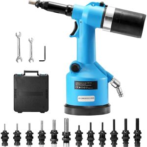 Vevor Pneumatic Air Riveter - 20.2KN Force, Construction Tool - 13 Nozzle Sets Vevor Pneumatic Air Riveter - 20.2KN Force, Construction Tool - 13 Nozzle Sets