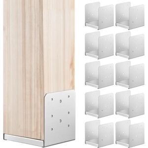 Vevor Stainless Steel Post Base - 10 Pack, 152x152mm, Adjustable Support Vevor Stainless Steel Post Base - 10 Pack, 152x152mm, Adjustable Support