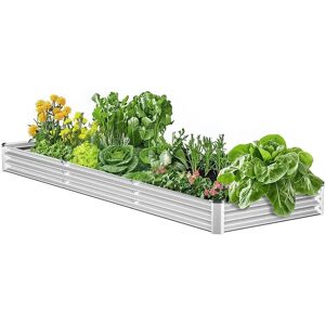 Vevor Garden Bed 3605x1205x285mm Silver - Garden bed Vevor Garden Bed 3605x1205x285mm Silver - Garden bed
