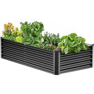 Vevor Metal Raised Garden Bed - Dark Gray - Raised Garden Bed Vevor Metal Raised Garden Bed - Dark Gray - Raised Garden Bed
