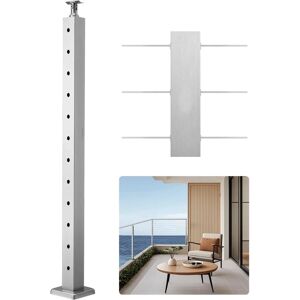 Succebuy Stainless Steel Cable Railing Post - Silver Succebuy Stainless Steel Cable Railing Post - Silver