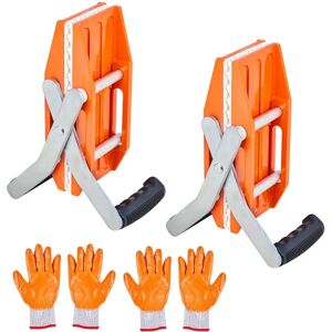 Vevor Double Handed Stone Carrying Clamps - Heavy Duty Support Vevor Double Handed Stone Carrying Clamps - Heavy Duty Support