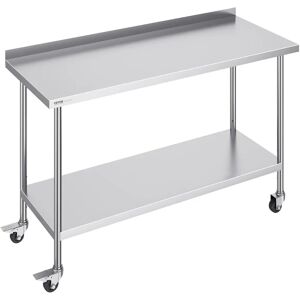 Vevor Stainless Steel Work Table - 24x60x40 Inch, Adjustable, Mobile Vevor Stainless Steel Work Table - 24x60x40 Inch, Adjustable, Mobile