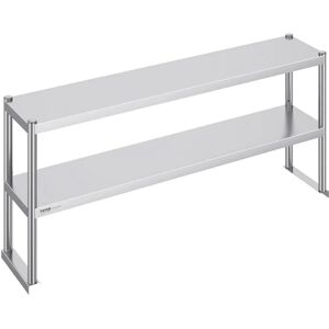 Succebuy Modello LJ1520 Tavolo da Lavoro in Acciaio Inox Doppio - Tavolo di Lavoro Succebuy Modello LJ1520 Tavolo da Lavoro in Acciaio Inox Doppio - Tavolo di Lavoro
