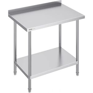 Vevor Stainless Steel Prep Table 61x91.4x91.4 cm - Kitchen Work Table Vevor Stainless Steel Prep Table 61x91.4x91.4 cm - Kitchen Work Table