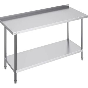 Vevor Stainless Steel Work Table 61x152.4x91.4cm - Adjustable Shelves Vevor Stainless Steel Work Table 61x152.4x91.4cm - Adjustable Shelves