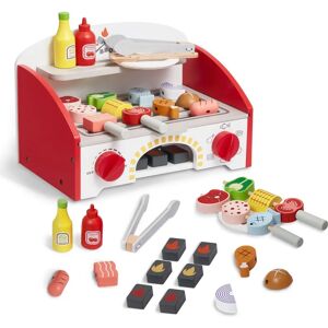 Set di Griglia in Legno per Bambini VEVOR - 26 Pezzi, Gioco di Barbecue Realistico Set di Griglia in Legno per Bambini VEVOR - 26 Pezzi, Gioco di Barbecue Realistico