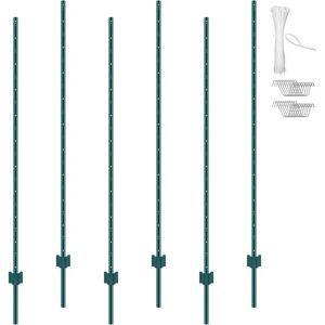 Vevor 6 Feet T-Post Fence Post - Heavy Duty Steel for Garden & Farm Vevor 6 Feet T-Post Fence Post - Heavy Duty Steel for Garden & Farm