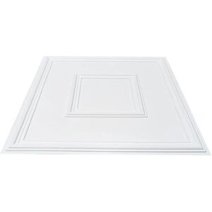 Succebuy Ceiling Tiles - 12 Pack, White Geometric, 24x24 in Succebuy Ceiling Tiles - 12 Pack, White Geometric, 24x24 in