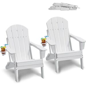 Vevor White Plastic Foldable Adirondack Chairs - Garden, Outdoor Furniture Vevor White Plastic Foldable Adirondack Chairs - Garden, Outdoor Furniture
