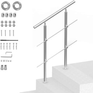VEVOR Stainless Steel Stair Railing 80cm 2 Bars - Handrail VEVOR Stainless Steel Stair Railing 80cm 2 Bars - Handrail