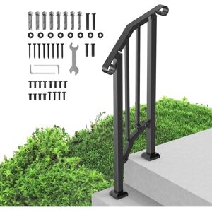 Vevor Handrails for Outdoor Steps - 1-2 Step Stair Hand Rail Vevor Handrails for Outdoor Steps - 1-2 Step Stair Hand Rail