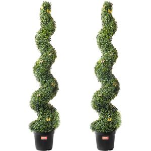 VEVOR Bicolor Artificial Topiary Tree - 300x300x1600mm - 2 Units VEVOR Bicolor Artificial Topiary Tree - 300x300x1600mm - 2 Units