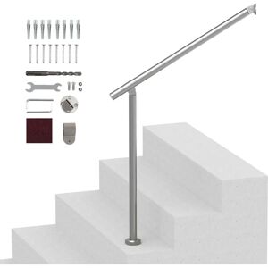 Vevor Silver Outdoor Stair Handrail - Safety & Easy Install Vevor Silver Outdoor Stair Handrail - Safety & Easy Install