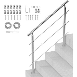 Corrimano in Acciaio Inox VEVOR 120cm 3 Travi Corrimano in Acciaio Inox VEVOR 120cm 3 Travi