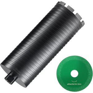 Vevor Mèche de noyau - 4,25" Diamant Humide/Sèche avec Pilot & Lame de Scie - 9.5" Profondeur - Publicité Vevor Mèche de noyau - 4,25" Diamant Humide/Sèche avec Pilot & Lame de Scie - 9.5" Profondeur - Publicité