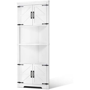 Vevor 68" Corner Storage Cabinet - Adjustable Shelves Space Saver Vevor 68" Corner Storage Cabinet - Adjustable Shelves Space Saver