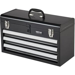 Vevor Steel Toolbox 520x218x304mm with 3 Drawers - Toolbox Vevor Steel Toolbox 520x218x304mm with 3 Drawers - Toolbox