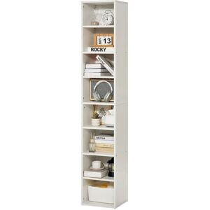 Vevor Étagère étroite 8 niveaux 71" Blanc - Bibliothèque - Publicité Vevor Étagère étroite 8 niveaux 71" Blanc - Bibliothèque - Publicité