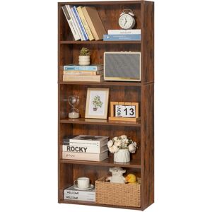 Étagère étroite Vevor 5 niveaux 53" en bois avec étagères réglables - Étagère - Publicité Étagère étroite Vevor 5 niveaux 53" en bois avec étagères réglables - Étagère - Publicité
