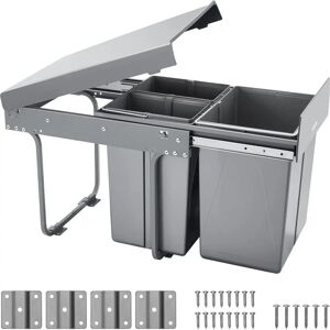 Succebuy Poubelle escamotable - Placards de cuisine - 20+10+10L - Récupération des déchets - Publicité Succebuy Poubelle escamotable - Placards de cuisine - 20+10+10L - Récupération des déchets - Publicité