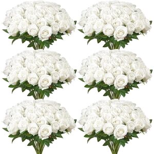 Succebuy White Artificial Flowers - 120 pcs, Romantic DIY Wedding Bouquets & Home Decor Succebuy White Artificial Flowers - 120 pcs, Romantic DIY Wedding Bouquets & Home Decor