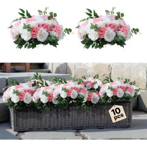 Succebuy Pink Artificial Flower Ball Arrangement Bouquet - Artificial Flower Balls for Wedding Centerpieces Succebuy Pink Artificial Flower Ball Arrangement Bouquet - Artificial Flower Balls for Wedding Centerpieces
