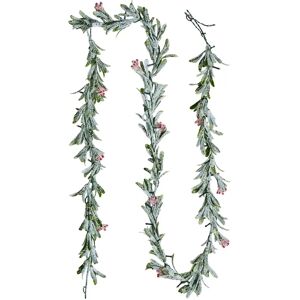 Succebuy Christmas Garland - 2750 mm Realistic Greenery Decorated with Vines, Olive Leaves, and Berries - Evergreen Faux Garlands Succebuy Christmas Garland - 2750 mm Realistic Greenery Decorated with Vines, Olive Leaves, and Berries - Evergreen Faux Garlands