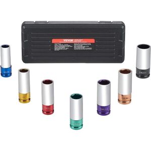 Ensemble de Douilles d'Impact VEVOR - 7 Tailles, 12,7mm, Acier Haute Résistance - Publicité Ensemble de Douilles d'Impact VEVOR - 7 Tailles, 12,7mm, Acier Haute Résistance - Publicité