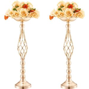 VEVOR Gold Metal Wedding Vase - 58cm Floral Table Support Set of 20 VEVOR Gold Metal Wedding Vase - 58cm Floral Table Support Set of 20