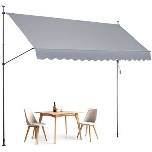 Vevor Gray Retractable Patio Awning 400x120cm - Awnings Vevor Gray Retractable Patio Awning 400x120cm - Awnings