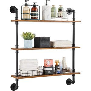 VEVOR Wall-Mount Metal Pipe Shelf - Storage Solution VEVOR Wall-Mount Metal Pipe Shelf - Storage Solution