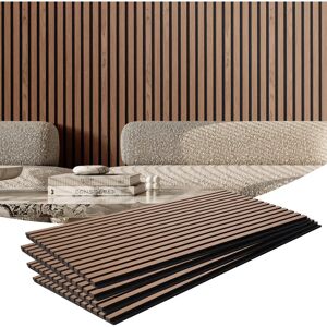 Vevor Walnut Akoestische Wandpanelen – 23,6 x 47,2 inch voor moderne decoratie Vevor Walnut Akoestische Wandpanelen – 23,6 x 47,2 inch voor moderne decoratie
