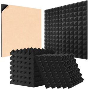 VEVOR Acoustic Foam Panels - 48 Pack, 12x12x2 Inches, Wall & Ceiling Adhesive Panels VEVOR Acoustic Foam Panels - 48 Pack, 12x12x2 Inches, Wall & Ceiling Adhesive Panels