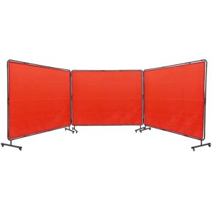 Vevor Welding Screen with Frame - 6' x 8' 3 Panel Flame-Resistant Vinyl Protection Vevor Welding Screen with Frame - 6' x 8' 3 Panel Flame-Resistant Vinyl Protection