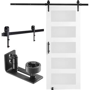 Kit de Porte de Grange VEVOR - Porte Coulissante Rustique Moderne - Gain de Place - Publicité Kit de Porte de Grange VEVOR - Porte Coulissante Rustique Moderne - Gain de Place - Publicité