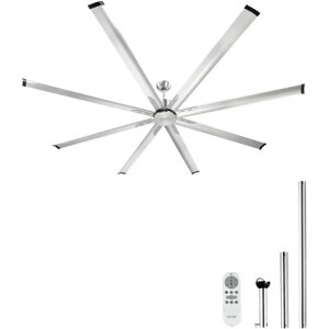 Vevor 244 cm Aluminium omvändbar takfläkt - Låg profil, 6-steg fjärrkontroll Vevor 244 cm Aluminium omvändbar takfläkt - Låg profil, 6-steg fjärrkontroll