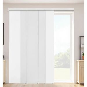 Succebuy White Extendable Panel Track Blinds - Window Covering Succebuy White Extendable Panel Track Blinds - Window Covering