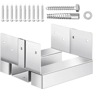 Succebuy Ancoraggio per Pali Zincato Heavy-Duty - Supporto di Base per Pali Succebuy Ancoraggio per Pali Zincato Heavy-Duty - Supporto di Base per Pali
