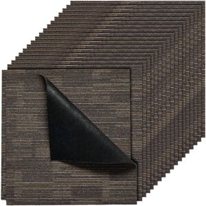 Vevor Carpet Tiles Reusable 610x610 Mm 24 Pcs Modular Rug Padded Gray Brown - Carpet Tiles Vevor Carpet Tiles Reusable 610x610 Mm 24 Pcs Modular Rug Padded Gray Brown - Carpet Tiles